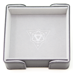 Magnetic Square Tray - Gray Velvet - Die Hard Dice