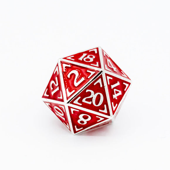 Single d20 Die - Reticle Zenith Redshirt - Die Hard Dice